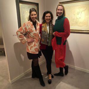 Isabell Stadler, Raffaela Salis and Diandra Donecker at TEFAF 2024